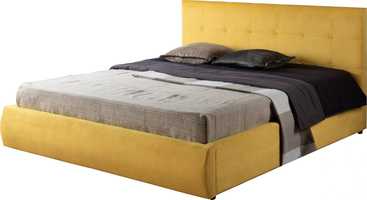 Мягкая кровать &quot;Selesta&quot; 1800 желтая с подъемным механ