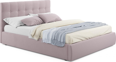 Мягкая кровать Selesta 1600 лиловая с подъемным механизмом