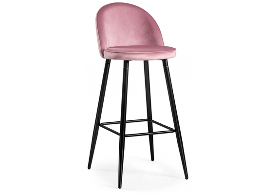 Барный стул Dodo 1 Pink With Edging / Black Dodo 1 pink with edging / black 