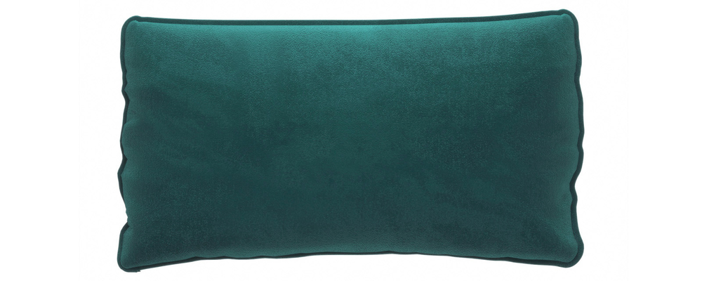 Декоративная подушка Портленд Приспинная 107х56 см Premier изумрудный (Микровелюр)