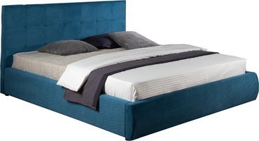 Мягкая кровать &quot;Selesta&quot; 1400 синяя с подъемным механи