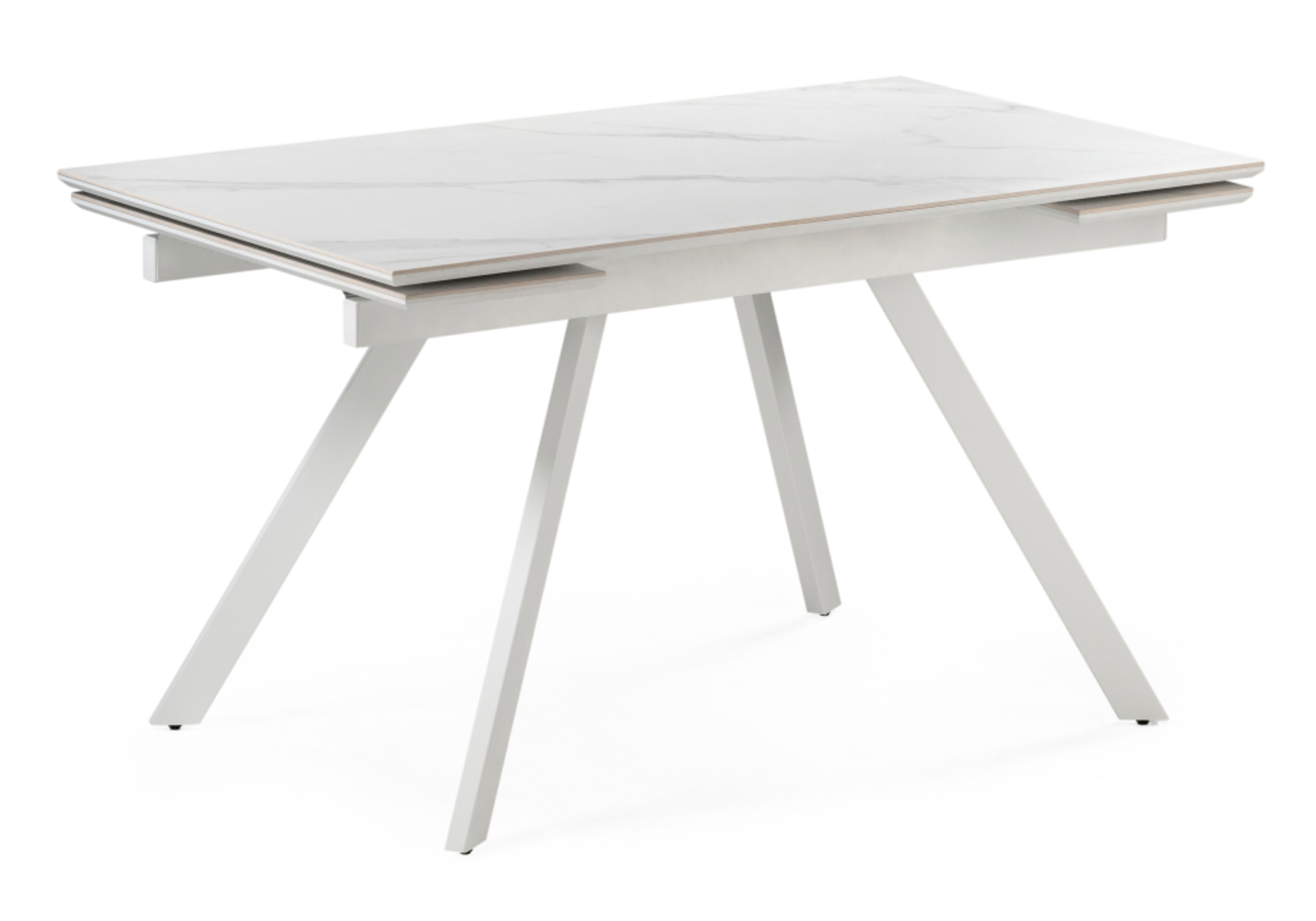 стол белый обеденный раздвижной прямоугольный