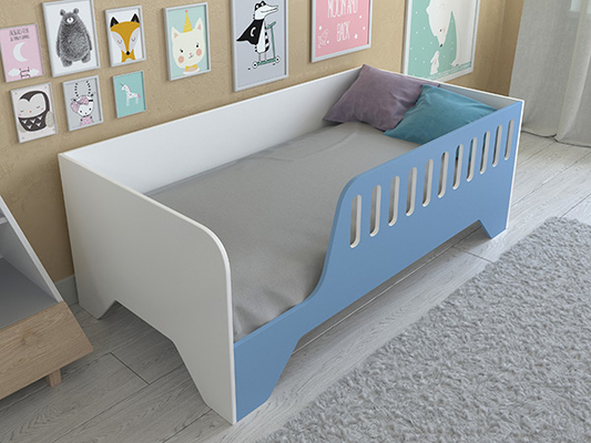 Детская кровать  Кровать Астра 13 Белый/Голубой