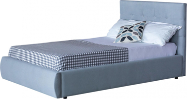 Мягкая кровать Selesta 1200 серая с подъемным механизмом