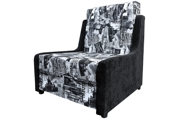Кресло Даллас Кресло-кровать «Даллас» без подлокотников, черный вельвет люкс Санкт-Петербург